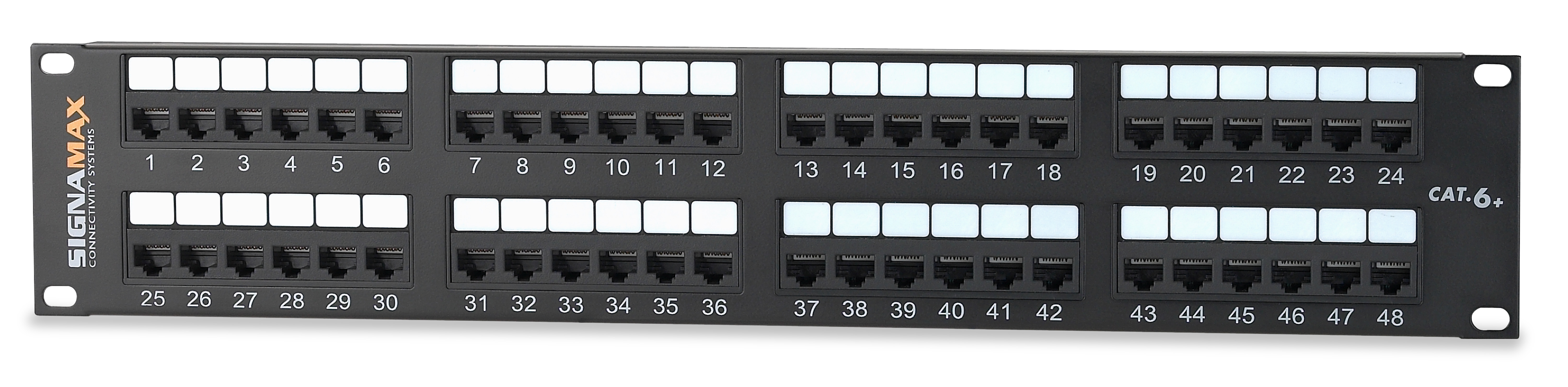 Аку панель. Коммутационная панель 19" 2u Cat.5e, 48 портов rj45/110, t568a/b SIGNAPRO/Signamax™. Коммутационная панель категории 5е utp19", 2u, 48xrj45. 48458md-c5e коммутационная панель 19", 2u, Cat.5e, 48 портов RJ-45/110. Патч панель Cat 5e.